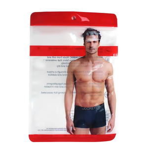 Embalaje de ropa con ventana transparente, bolsas de plástico con impresión personalizada, resellable - Product Image 4