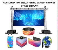 Pantalla LED para Exteriores P3.91mm/P2.6 1000x1000, Gabinete de Aluminio Fundido a Presión, IP66 Impermeable, Resolución 8K, para Alquiler y Publicidad