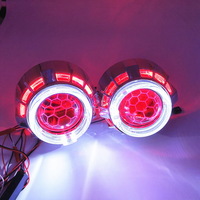Phares de voiture à projecteur bi-xénon Koito HID de 2,5 pouces, double LED Angel Eyes, autres accessoires de voiture, H7 H11 9005 universels