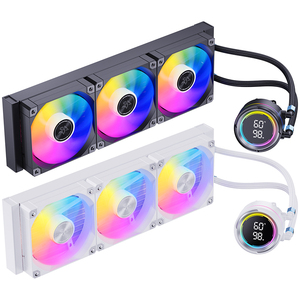 SNOWMAN 360mm ARGB AIO Digital Display Liquid <strong>CPU</strong> Water Cooler DIY Video Display <strong>Temperature</strong> Copper Heatsink 3Fans Video Display - Product Image 2