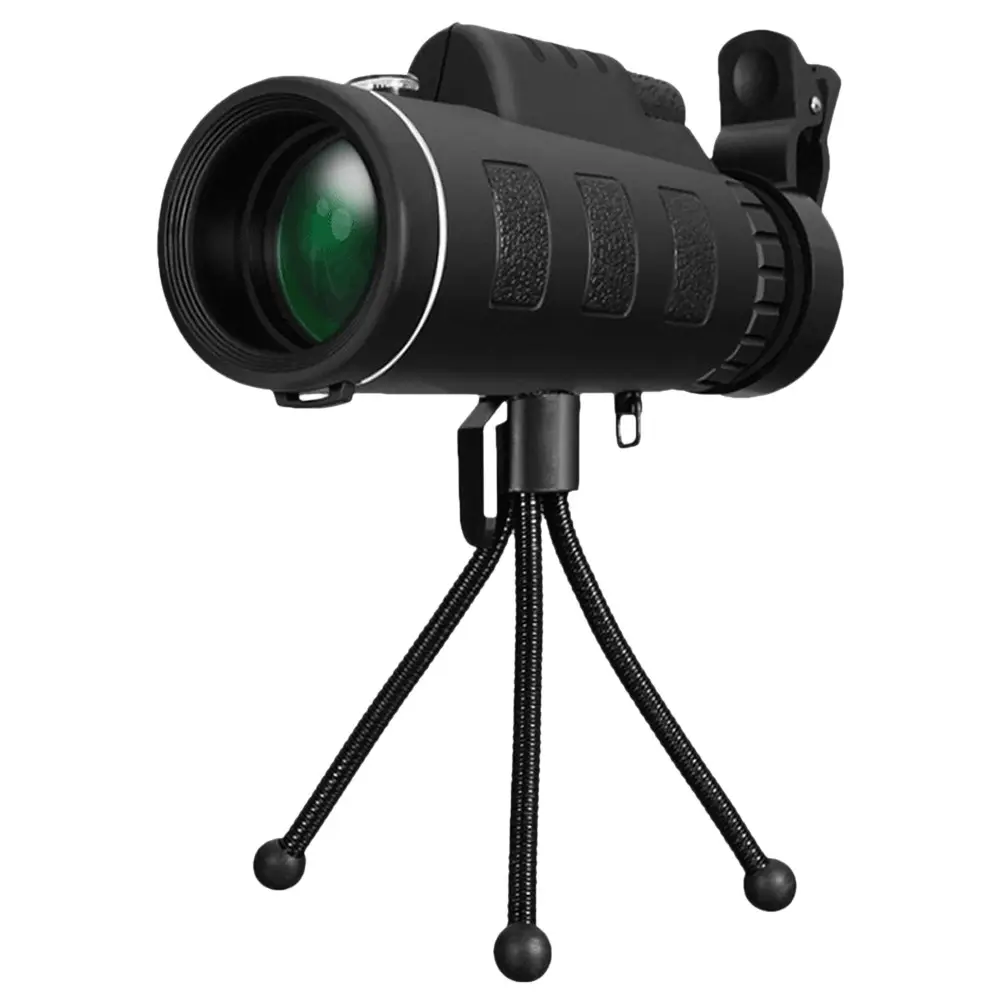 40X60 Ad Alta Potenza Telescopio Monoculare per il Bird Watching con Bussola Adattatore Smartphone e Treppiede per il Bird Watching Campeggio