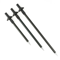 Bâtons de banque de pêche à la carpe Bâtons de banque télescopiques en aluminium Canne à pêche Pod Support Accessoires de pêche