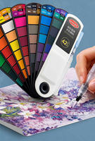 Glitter Travel Watercolor 18 24 36 42 Warna Desain Kipas Portabel Perlengkapan Cat Air dengan Kuas Air