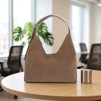 Sac à main de grande capacité de haute qualité pour femmes, sac en daim vintage marron, sac hobo à bandoulière avec sangles réglables et fermeture éclair