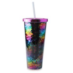 Koi 24OZ Double Wall Plastic Tumbler <b>Water</b> <b>Bottle</b> With StrawMade In Vietnam - Product Image 5