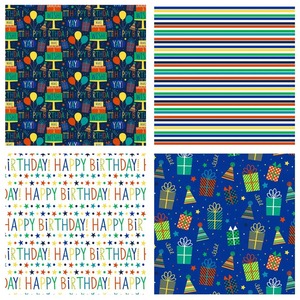 Custom Eco-Friendly Birthday Theme Gift <b>Wrapping</b> <b>Paper</b> Roll Double-Sided PE Recyclable Digital Printing Compatible Custom - Product Image 6