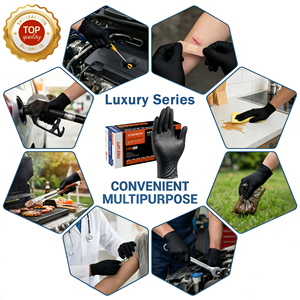 5 miljoen dikke wegwerphandschoenen van nitril, latexvrij, antislip, poedervrij, ademend, lekbestendig, beschermende handschoenen - Product Image 5