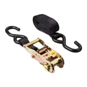 Sangles d'arrimage à cliquet en polyester de 1 pouce pour porte-bagages de <span class=keywords><strong>camion</strong></span> avec contrôle de charge pour bateaux - Product Image 3