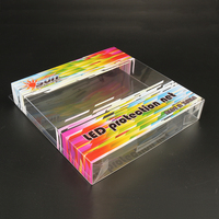 Caja de plástico de impresión colorida personalizada, caja de acetato transparente, gran oferta