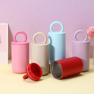 Stainless Steel Tumbler 304 Double Wall Vacuum Insulated With Ring Handle Portable For Travel And Outdoor Use - Product Image 1