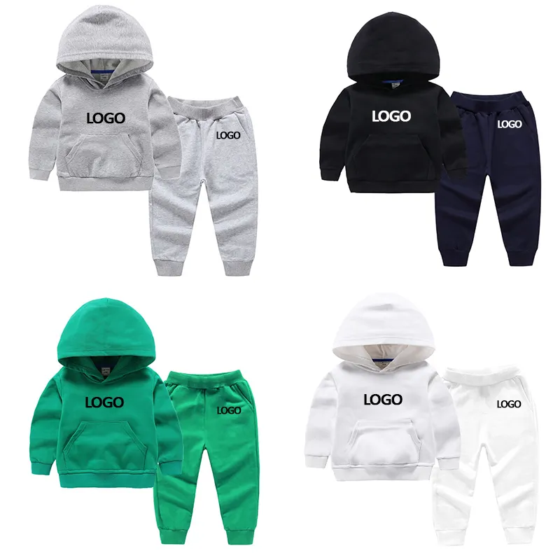 Colorful Children Clothes Autumn Long Sleeve Cotton Hooded Pullover Kids Outfits Tracksuit Toddler Wears Toddler Boy Sweatsuit