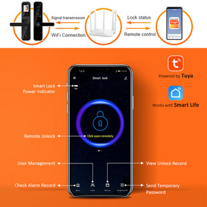 Tuya étanche Wifi TTlock BLE bouton de porte espion de sécurité sans fil serrure de porte intelligente avec mot de passe - Product Image 4