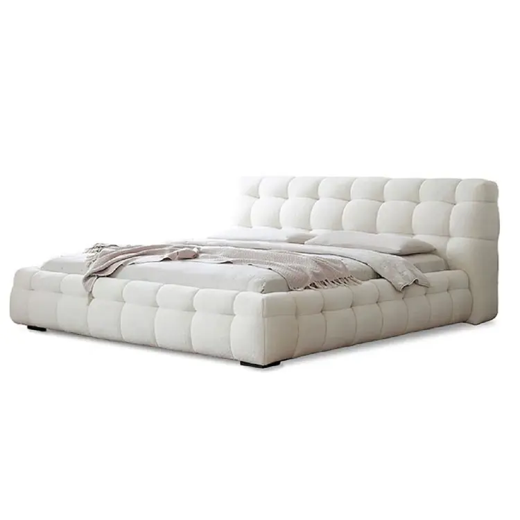 light luxury soft Italian bed modern minimalist designer high-end double master bedroom furniture
