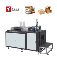 Machine de fabrication de boîte à lunch en papier recyclé biodégradable à emporter en Chine Machine de fabrication de boîte à lunch en papier entièrement automatique