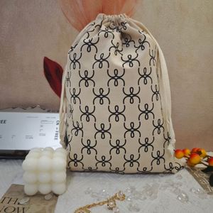 Bolsa de algodón personalizable con cordón para joyería, embalaje de regalo, bolsa antipolvo para ropa y dijes - Product Image 2