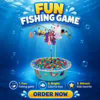 Machine de jeu de pêche commerciale à monnayeur pour parcs d'attractions