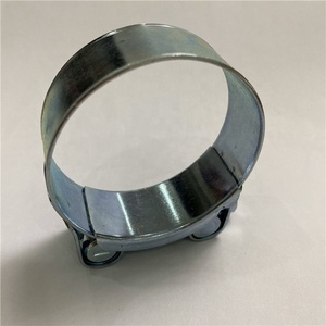 Penjepit selang t-baut kustom tugas berat klem tabung dapat diatur baja tahan karat 304 atau penjepit besi berlapis seng - Product Image 2