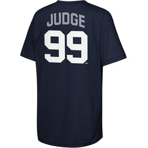 New York Yankees Kids Youth Navy Performance Jersey T-Shirt Judge 99 Col rond anti-humidité - Product Image 3
