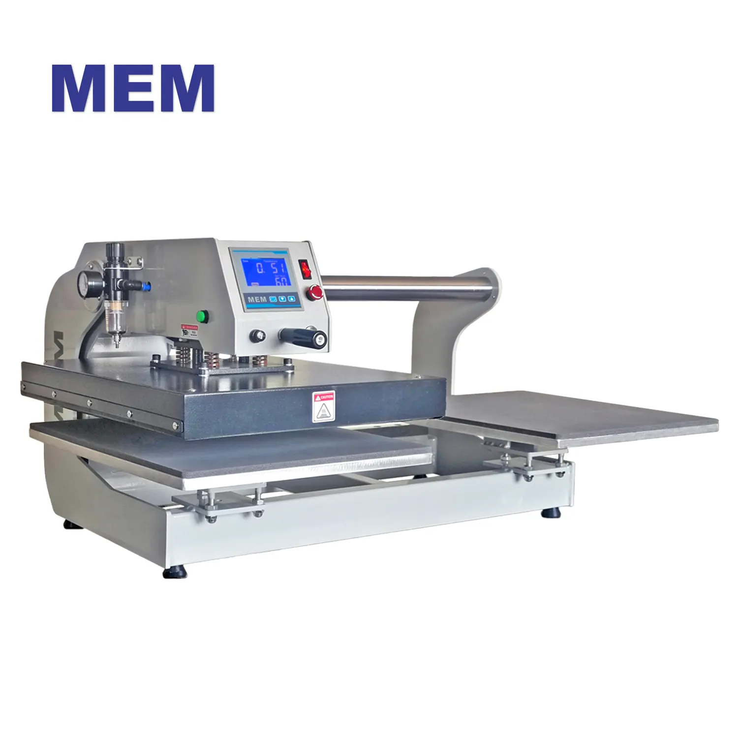 उच्च गुणवत्ता टी शर्ट मुद्रण उच्च बनाने की क्रिया मशीन 16x20 40x50cm अर्ध स्वचालित डबल स्टेशन वायवीय गर्मी प्रेस मशीन