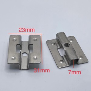 Fixations personnalisées en acier inoxydable pour terrasses en bambou, clips de fixation pour revêtements de sol extérieurs en bois de bambou - Product Image 5