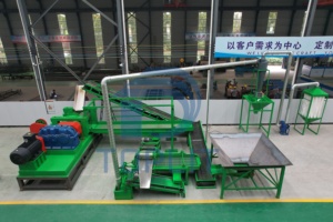 Ligne de broyage de caoutchouc de pneus à haute efficacité automatique, roulement de moteur, haute capacité 900 kg/h, système de récupération de poudre de caoutchouc 20-30 mesh - Product Image 3