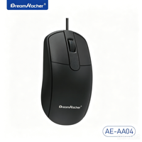 Souris d'ordinateur filaire Dream Kacher, câble USB de 1,2 mètre, suivi optique 1200 DPI, rétroéclairage LED, 3 touches, ergonomique, fine, pour les deux mains