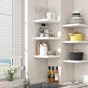 <span class=keywords><strong>3</strong></span> Pack Vierkante Drijvende Planken Voor Muur Kleine Wandgemonteerde Houten Planken Met Metalen Beugels Voor Woondecoratie - Product Image 3