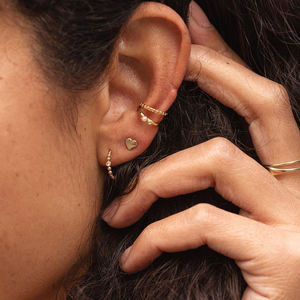 แฟชั่นเครื่องประดับMinimalistเงินTiny Heart Studsต่างหู - Product Image 3