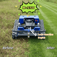 Nouvelle Arrivée Meilleure Vente Tondeuse à Gazon Télécommandée sur Chenilles Facile à Utiliser pour la Réhabilitation des Terrains, les Coteaux Agricoles, les Parcs et les Terrains de Sport