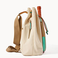 Sac à dos de raquette en toile élégant et personnalisé avec sangle réglable et plusieurs poches pour les joueurs de pickleball en plein air Chine