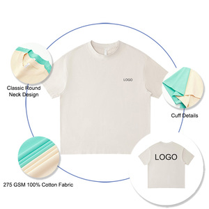 T-shirt Unisex Taglia <span class=keywords><strong>Grande</strong></span> 3XL in Cotone con Collo Rotondo, Logo Personalizzabile, Dropshipping Accettato, 275Gsm, Maglietta Estiva - Product Image 2