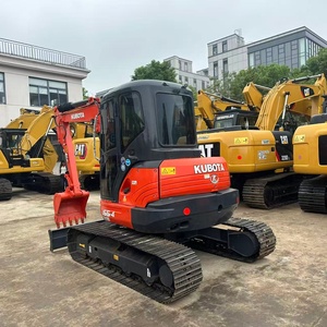 Mini-excavatrice d'occasion d'origine japonaise pour U55-4, 5,5 tonnes, petite pelle sur chenilles, pompe hydraulique PLC, en stock - Product Image 4