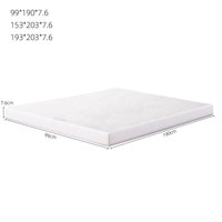 Surmatelas en mousse à mémoire de forme premium infusée de gel, convertible, rafraîchissant et ventilé, pour la maison et l'école