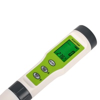 Medidor de Calidad del Agua 3 en 1 (pH/EC/Temperatura) con Precisión de 0.01pH/2%/0.5, Medidor de Acidez y TDS para Piscinas y Acuicultura