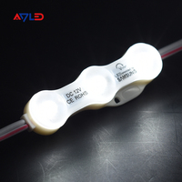 Module LED Samsung SMD2835 blanc 6500K DC12V 3 pièces 1,2W IP68 Garantie 7 ans Certifié CE/RoHS Angle de vision 170° pour boîte lumineuse