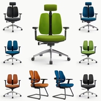 Chaise de bureau ergonomique à haut dossier, siège de patron multifonction