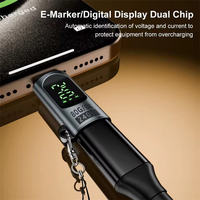 Adaptateur USB4 USB-C avec affichage numérique PD240W 80 Gbit/s 8K 60 Hz, connecteur mâle-femelle, convertisseur de transfert de données pour téléphone portable et ordinateur portable