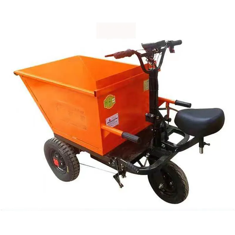 Kleiner Muldenkipper Handasche LKW batterie betriebener elektrischer Transfer LKW Baustelle kleiner Kipp wagen Handsc hubwagen