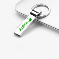 Flashdisk Mini Logam Perak Cermin 16Gb 32Gb 128Gb Memoria Usb Logo Kustom Memory Stick Cle bluetooth Usb Flash Drive