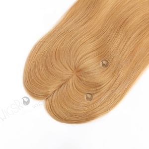 Sang Trọng Ánh Sáng Mà<span class=keywords><strong>u</strong></span> Nâ<span class=keywords><strong>u</strong></span> Ren Phía Trước Dây Cước Cơ Sở Mini Tóc Toppers Cho Phụ Nữ Của Nhỏ Hói Vá - Product Image 4