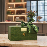 Boîte cadeau écologique réutilisable en carton ondulé rigide auto-élevable – Impression UV florale de qualité supérieure pour cadeaux de mariage et bougies