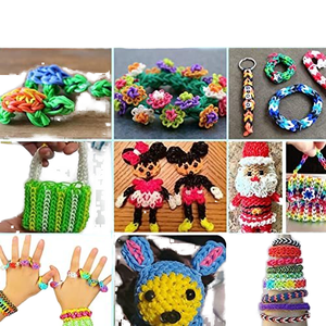 ชุดเครื่องทอสายยางรุ้ง 11000 เส้น ขายดีจากโรงงาน ของเล่นพัฒนาสมองแบบถักมือ ชุดเครื่องทอสายยาง DIY - Product Image 3