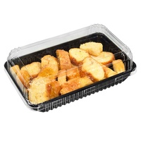 herbes rectangulaires suspendus de 0.75oz pour l'emballage d'herbes fraîches Boîte en plastique à clapet jetable transparente