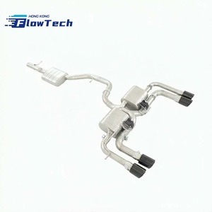 Système d'échappement Cat-Back à haut débit avec soupape SS304 et silencieux pour VW Tiguan, commande à distance de la soupape électronique - Product Image 2