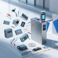 Solutions de tourniquets piétonniers basés sur des scénarios, barrières à ailettes, contrôle d'accès par reconnaissance faciale/RFID/QR pour une utilisation unifiée dans les hôpitaux