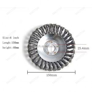 High Quality Steel <b>Wire</b> <b>Brush</b> Wheel - Rust Removal Disc for Metal Surface Polishing Grinding - Product Image 2