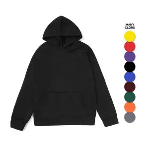 RTS 2024 Plain Hoodies In Bulk Blank High Quality Custom Men's Unisex Chenille Dtg Cut And Sew Hoodie Boy's Clothing