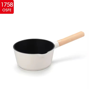 Poêle à oeufs à induction en aluminium moulé sous pression avec manche en bois - Product Image 4