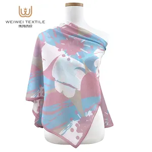 Weiwei Custom Supplier Square Schal Muslim Parfüm Duft Muslim Frauen Voile Ethnic Hijab Schal