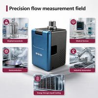 Sensor de Flujo Ultrasónico de Laboratorio, Bomba Peristáltica con Abrazadera para Tubos, Software USB, Medición de Líquidos Compacta para Investigación